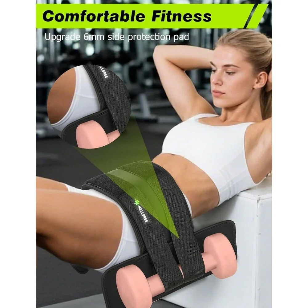 Mellbree Hip Thrust Belt Glute Workout Belt 600LB Adjustable Black NEW
